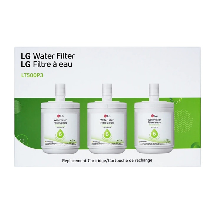 Model: LT500P3 | LG LG LT500P3 - 6 Month / 500 Gallon Capacity Replacement Refrigerator Water Filter 3-Pack