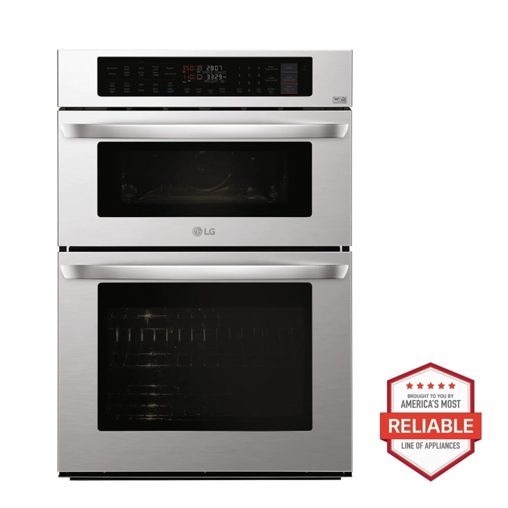 LG 1.7/4.7 cu. ft. Smart Wi-Fi Enabled Combination Double Wall Oven