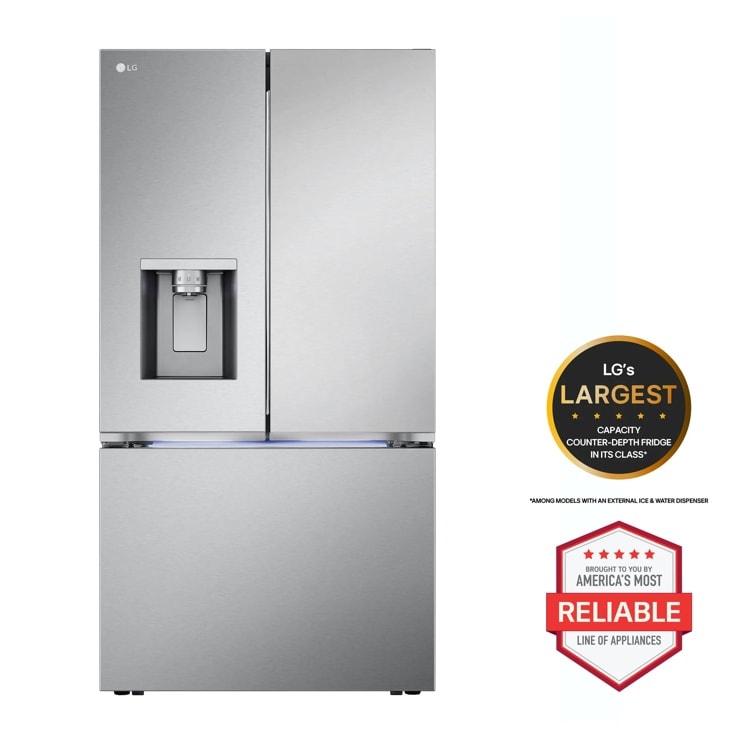 Model: LRYXC2606S | LG 26 cu. ft. Smart Counter-Depth MAX French Door Refrigerator with Four Types of Ice