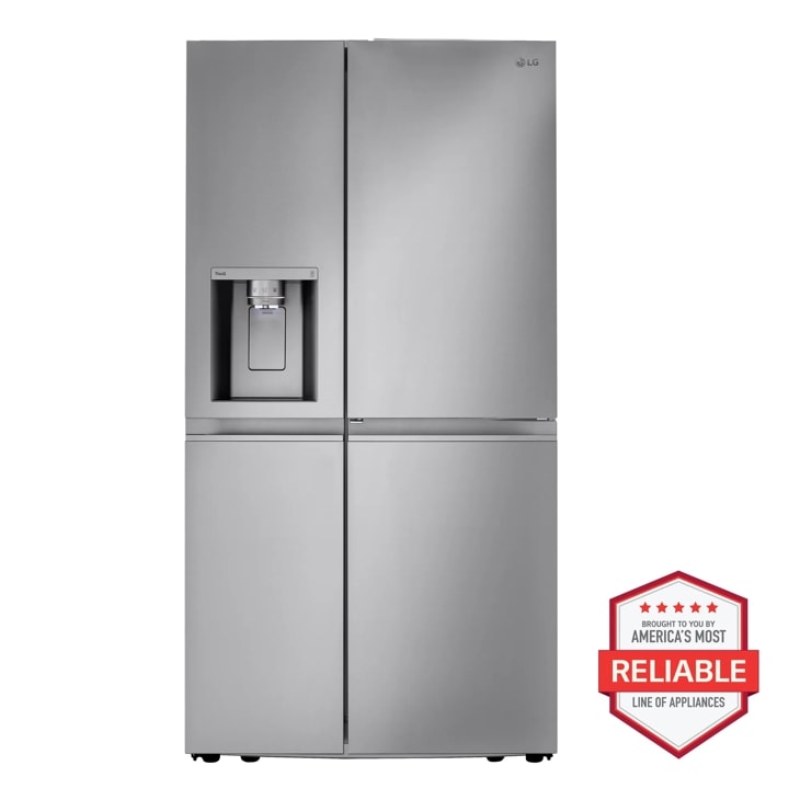 Model: LRSDS2706S | LG 27 cu. ft. 36 Inch Wide Side-by-Side Refrigerator - Stainless Steel