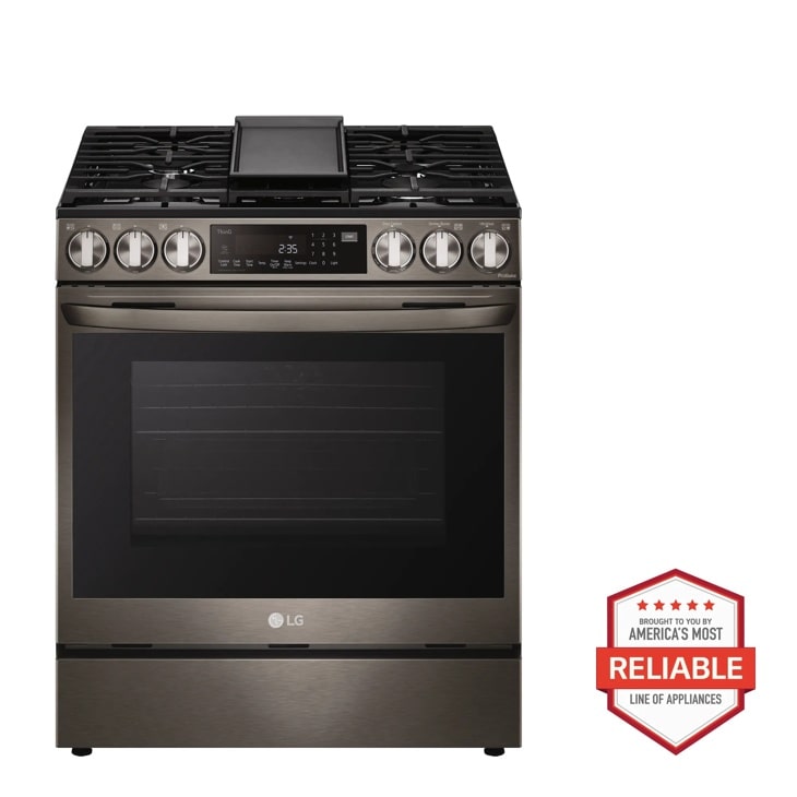LG 6.3 cu. ft. Smart Wi-Fi Enabled ProBake Convection InstaView Gas Slide-In Range with Air Fry
