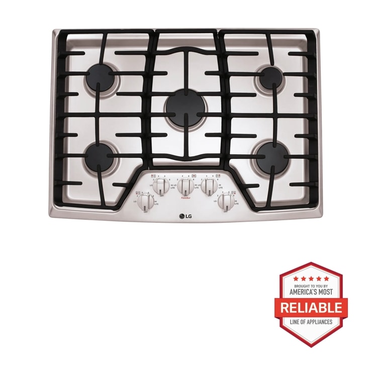 Model: LCG3011ST | LG 30 Gas Cooktop with SuperBoil