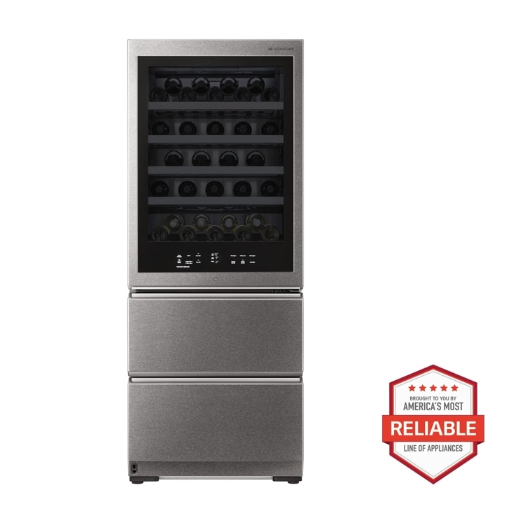 Model: URETC1408N | LG Signature LG SIGNATURE 15 cu. ft. Smart Wi-Fi Enabled InstaView Wine Cellar Refrigerator