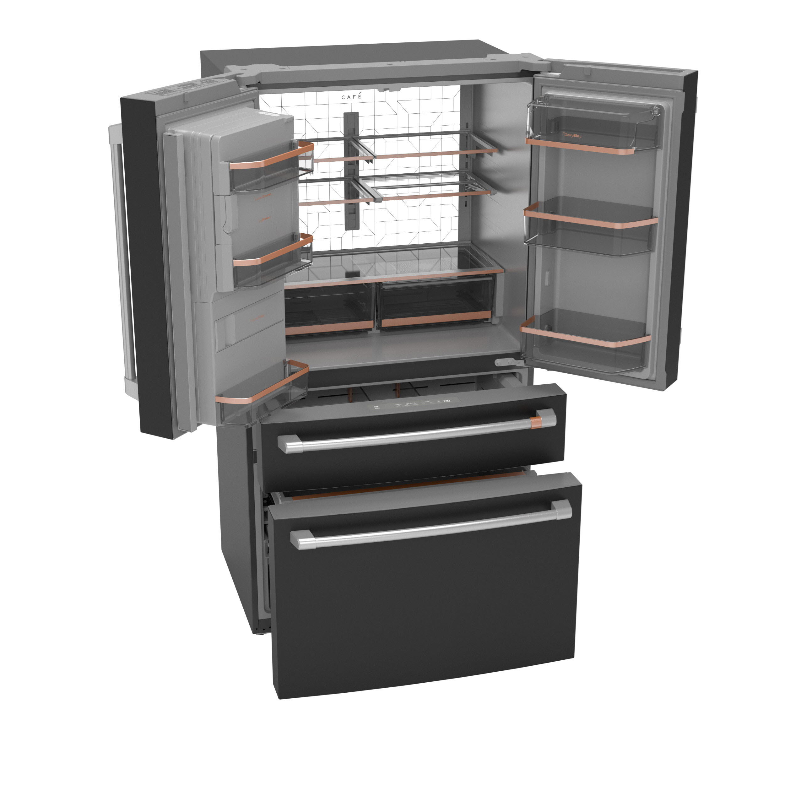 Cafe French Door Refrigeration CXE22DP3PD1 | Reese Warehouse
