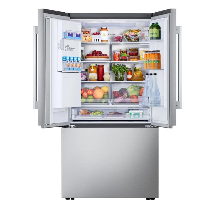 Model: LF24Z6330S | LG 24 cu. ft. Counter-Depth MAX with Zero Clearance 3-Door French Door Refrigerator