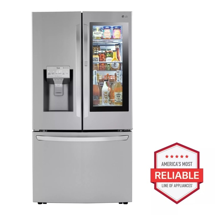 LG 30 cu. ft. Smart InstaView Door-in-Door Refrigerator with Craft Ice