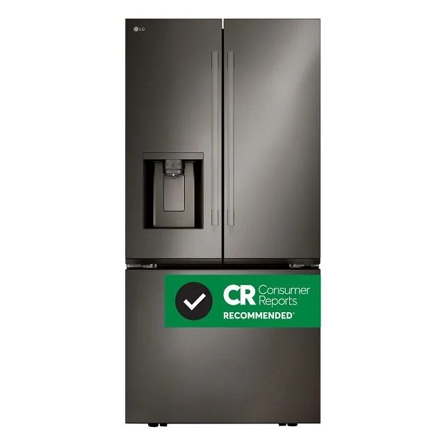 LG 25 cu. ft. 3-Door French Door Refrigerator with NEW Hybrid Handle Design and External Ice and Water Dispenser