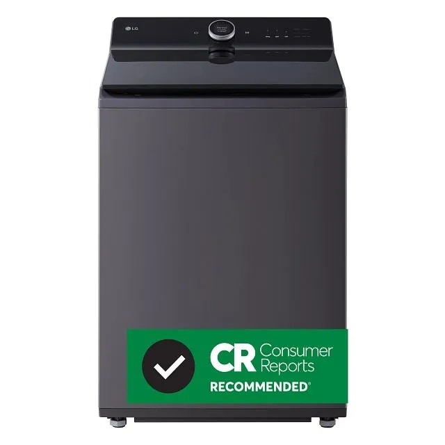 LG 5.5 cu. ft. Mega Capacity Smart Top Load Washer with Impeller, EasyUnload, AI Sensing, ezDispense, Water Faucet & LCD Digital Dial Control
