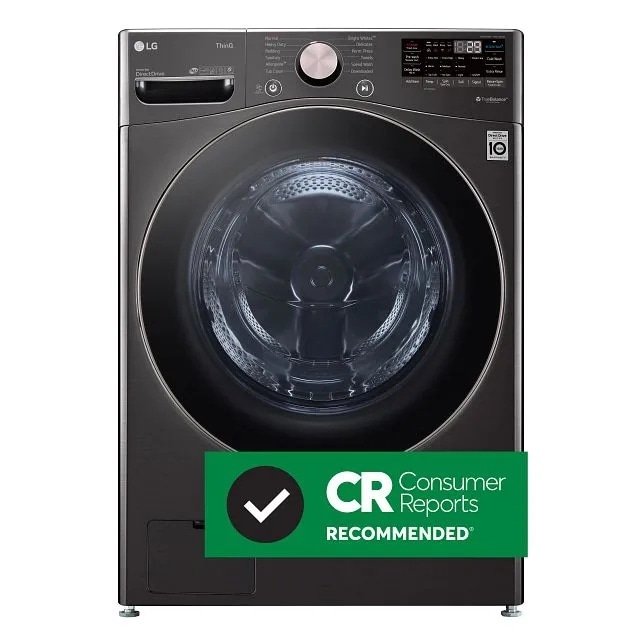 LG 4.5 cu. ft. Ultra Large Capacity Front Load Washer - Black Steel