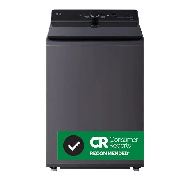 LG 5.3 cu. ft. Mega Capacity Smart Top Load Washer with 4-Way Agitator, EasyUnload & AI Sensing