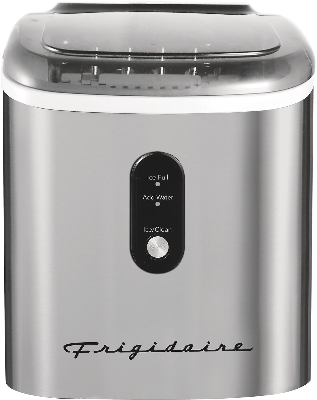 Frigidaire 26-lb Retro Countertop Ice Maker with Self-Clean – Stainless Steel