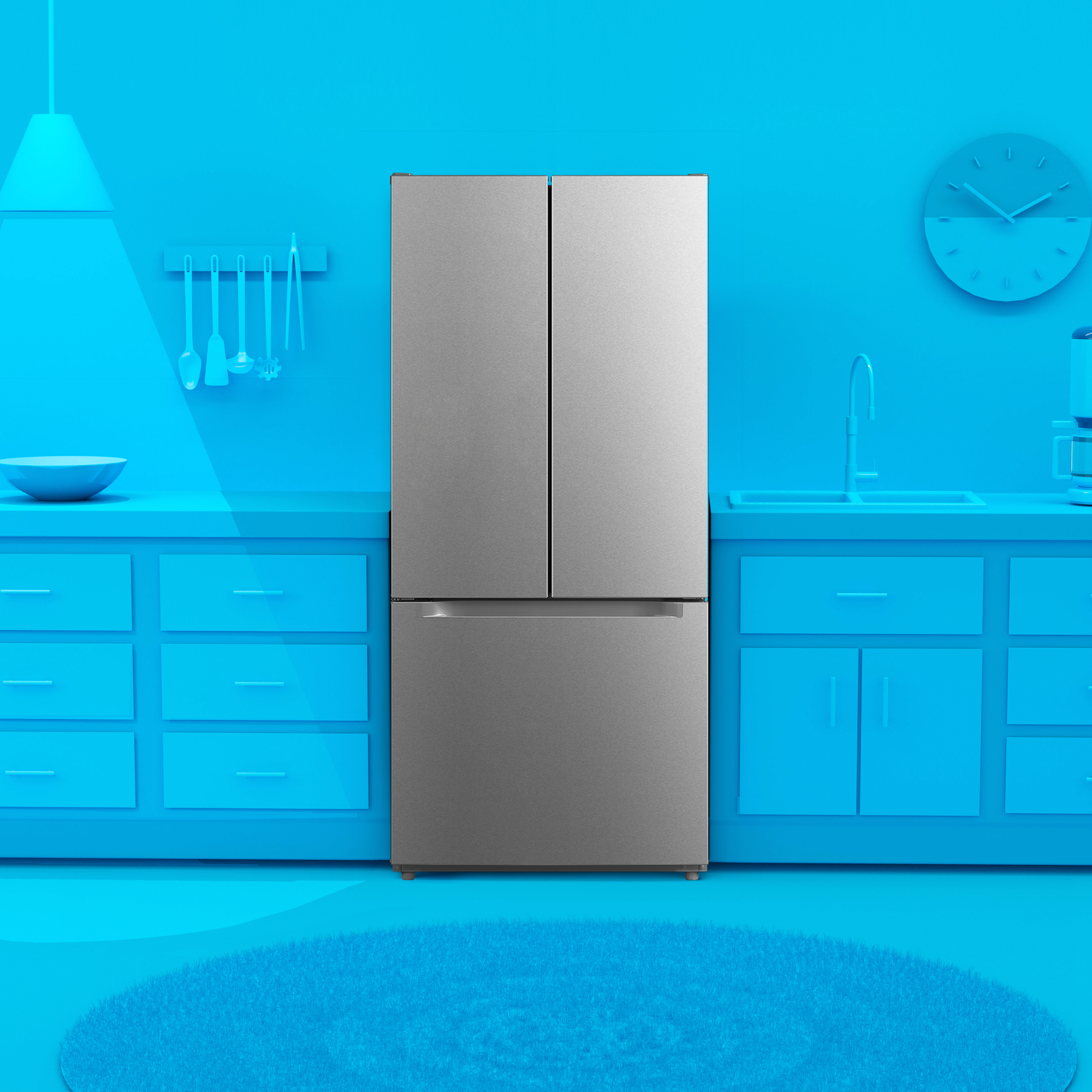 Model: ERFD19CGCS | Element Element Electronics 18.4 cu. ft. French Door Refrigerator - Stainless Steel, ENERGY STAR (ERFD19CGCS) Model: ERFD19CGCS | Element Element Electronics 18.4 cu. ft. French Door Refrigerator - Stainless Steel, ENERGY STAR (ERFD19CGCS)