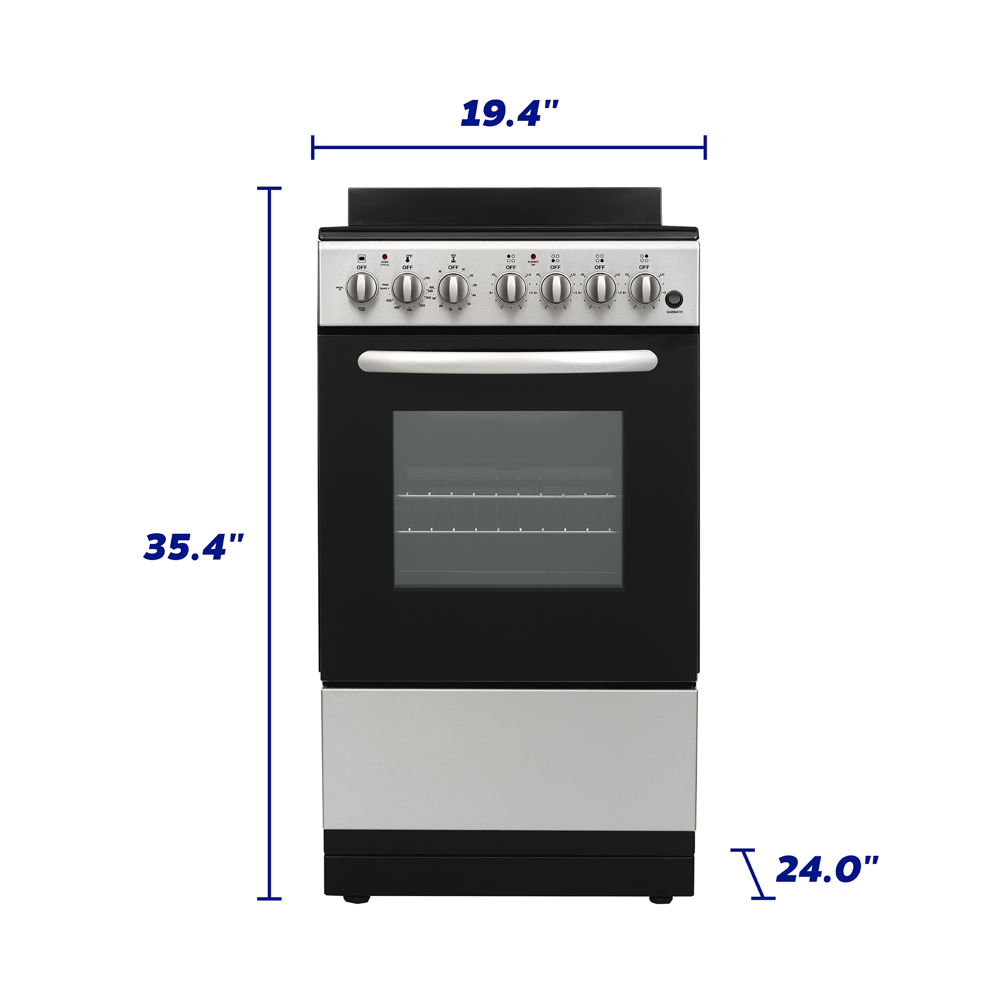 Model: EER204MSCS | Element Element Electronics 20" Electric Range (EER204MSCS) Model: EER204MSCS | Element Element Electronics 20" Electric Range (EER204MSCS)