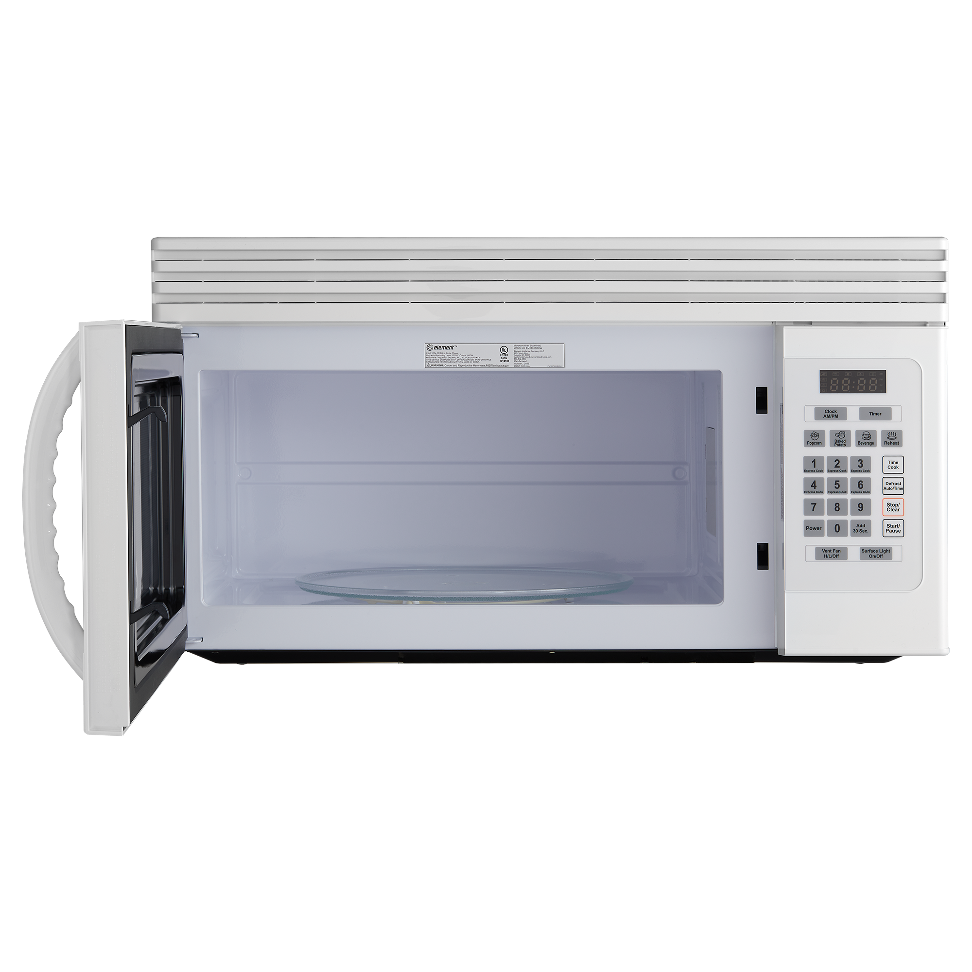 Model: EM1601RQCW | Element Element Electronics 1.6 OTR Microwave - White (EM1601RQCW) Model: EM1601RQCW | Element Element Electronics 1.6 OTR Microwave - White (EM1601RQCW)
