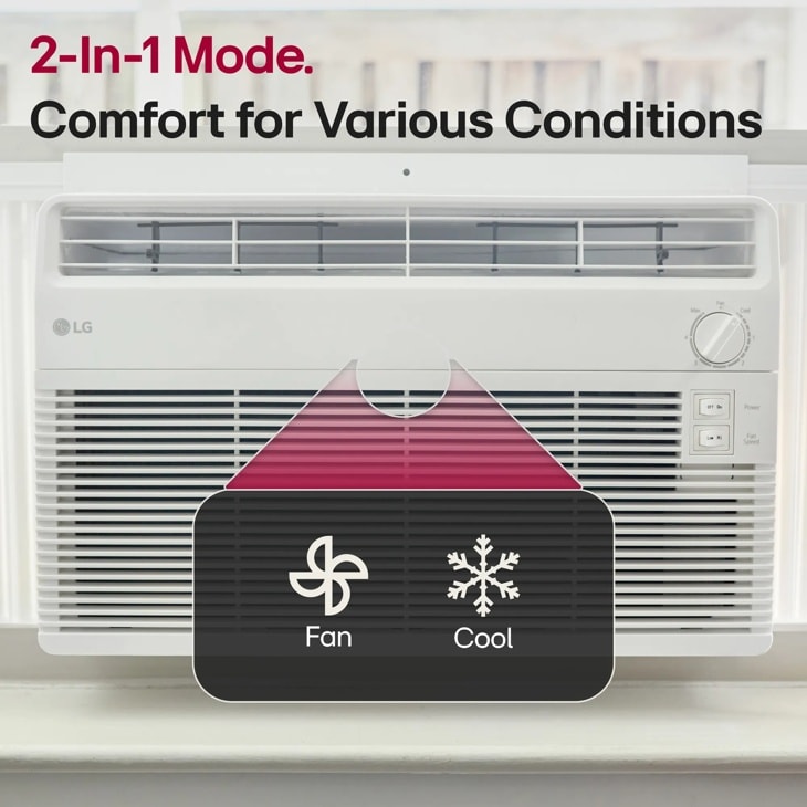 Model: LW5024 | LG 5,000 BTU Window Air Conditioner, Flat Panel, R32 Model: LW5024 | LG 5,000 BTU Window Air Conditioner, Flat Panel, R32