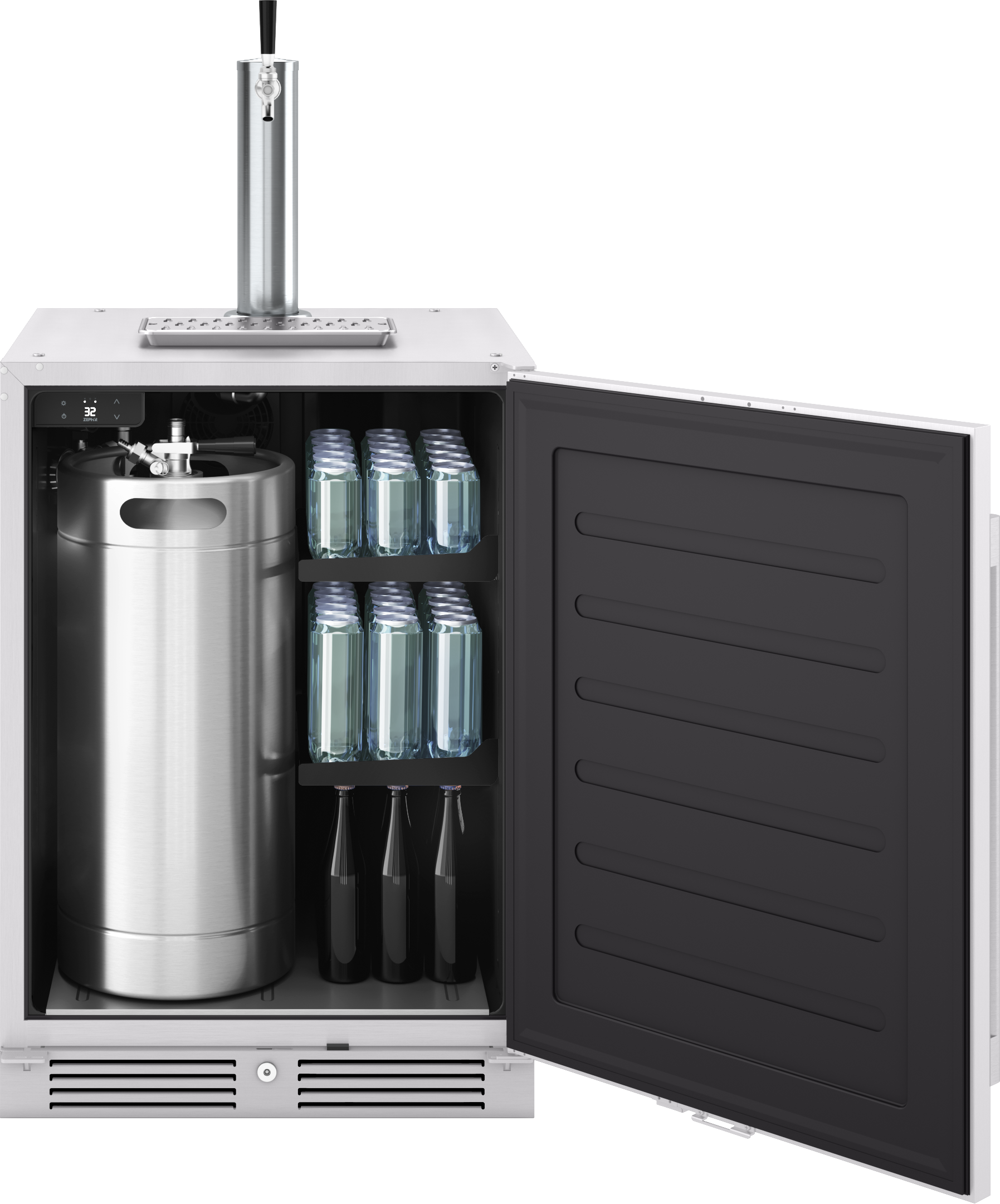 Model: PRKB24C01AS-OD | Zephyr Outdoor Kegerator & Beverage Cooler 24" Model: PRKB24C01AS-OD | Zephyr Outdoor Kegerator & Beverage Cooler 24"