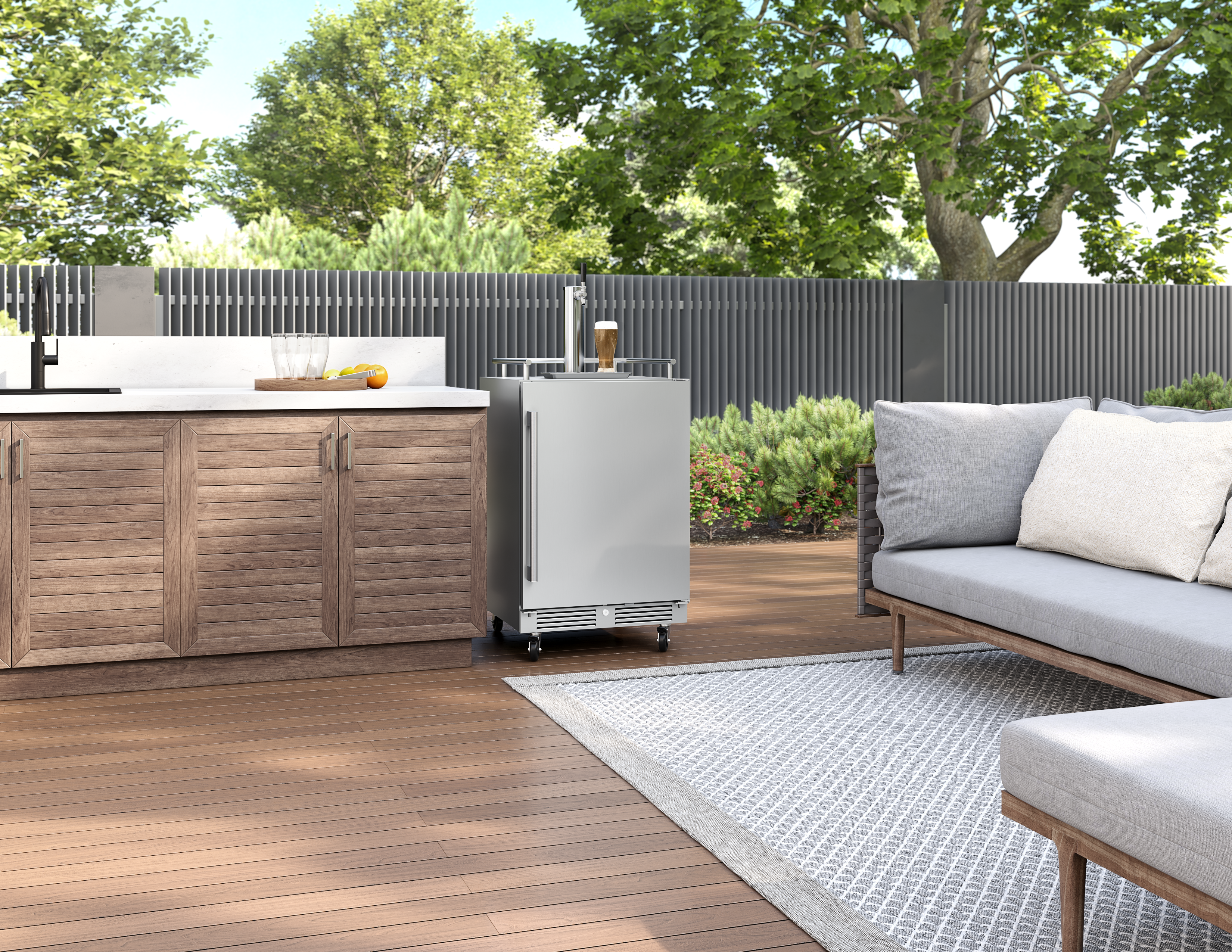 Model: PRKB24C01AS-OD | Zephyr Outdoor Kegerator & Beverage Cooler 24" Model: PRKB24C01AS-OD | Zephyr Outdoor Kegerator & Beverage Cooler 24"