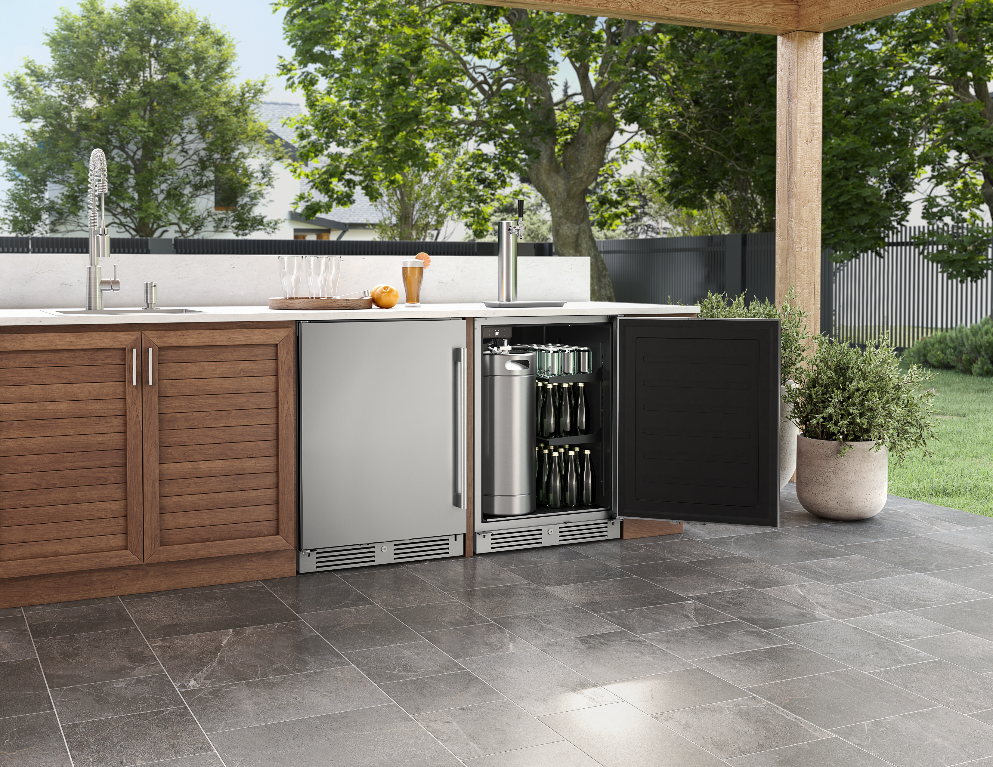 Model: PRKB24C01AS-OD | Zephyr Outdoor Kegerator & Beverage Cooler 24" Model: PRKB24C01AS-OD | Zephyr Outdoor Kegerator & Beverage Cooler 24"