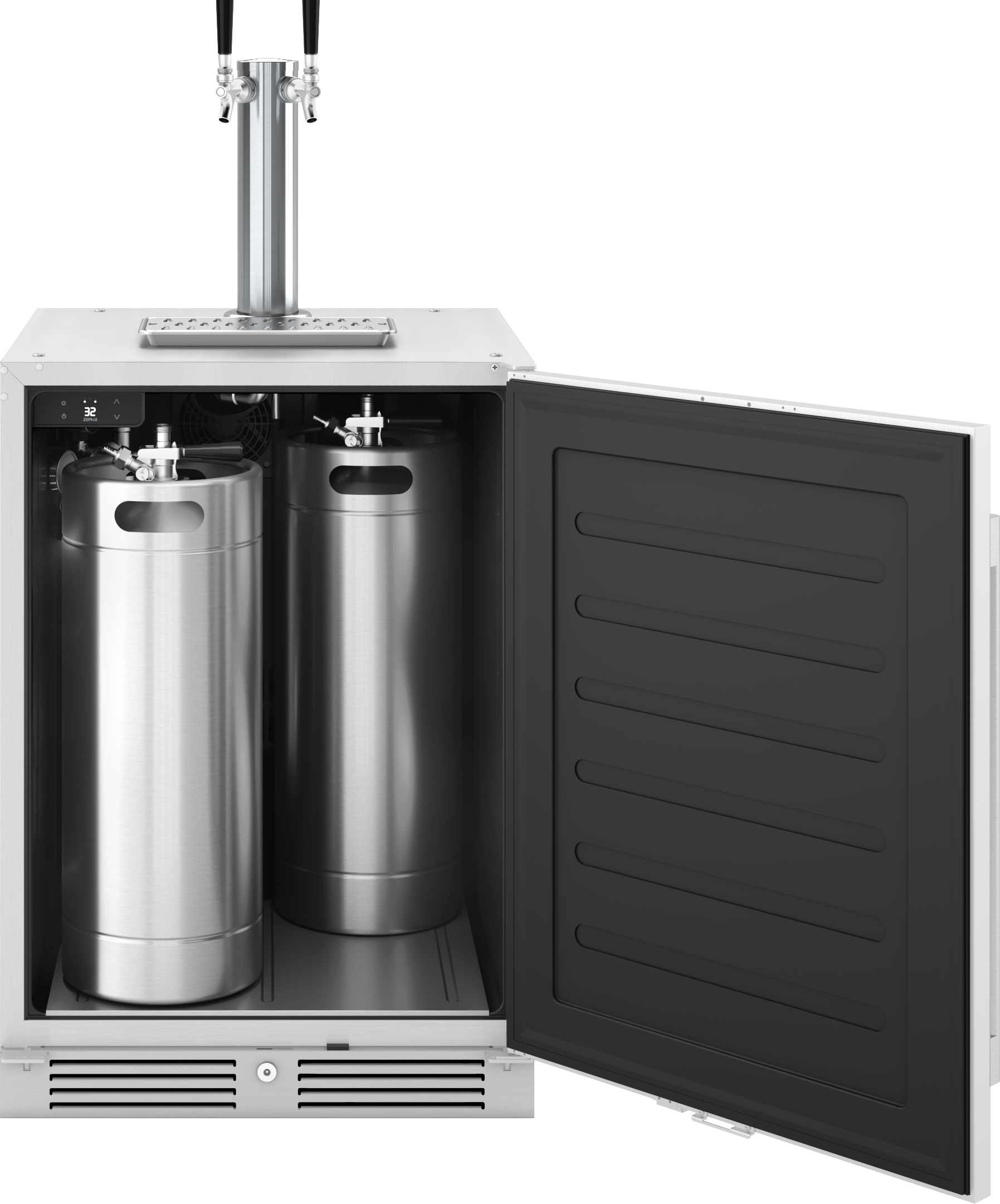Model: PRKB24C01AS-OD | Zephyr Outdoor Kegerator & Beverage Cooler 24" Model: PRKB24C01AS-OD | Zephyr Outdoor Kegerator & Beverage Cooler 24"