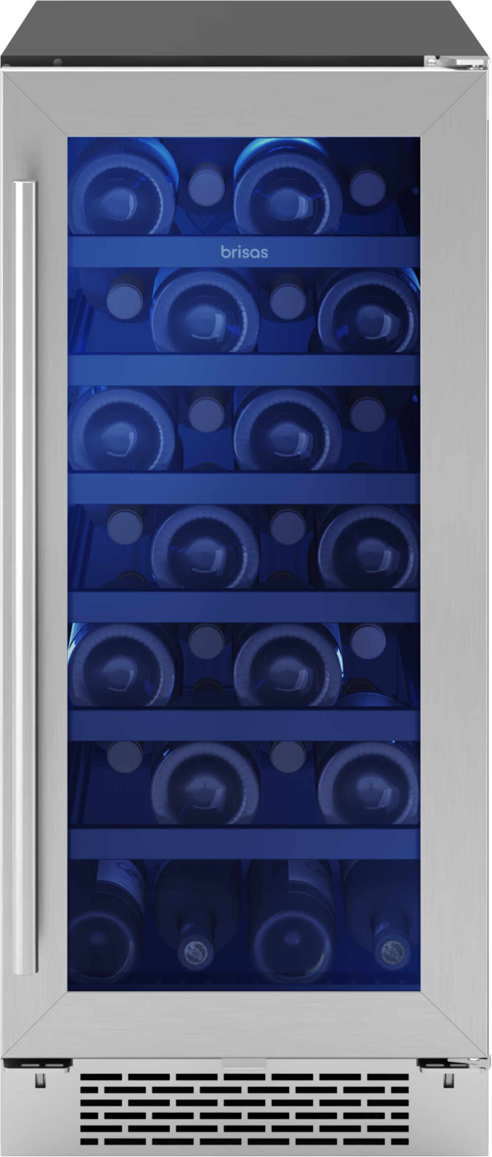 Zephyr Brisas Wine Cooler, 15in UC, SS+Gls, Rvs Dr, 1Z