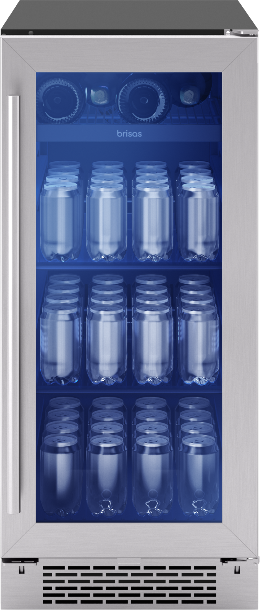 Zephyr Brisas Bev Cooler, 15in UC, SS+Gls, Rvs, 1Z