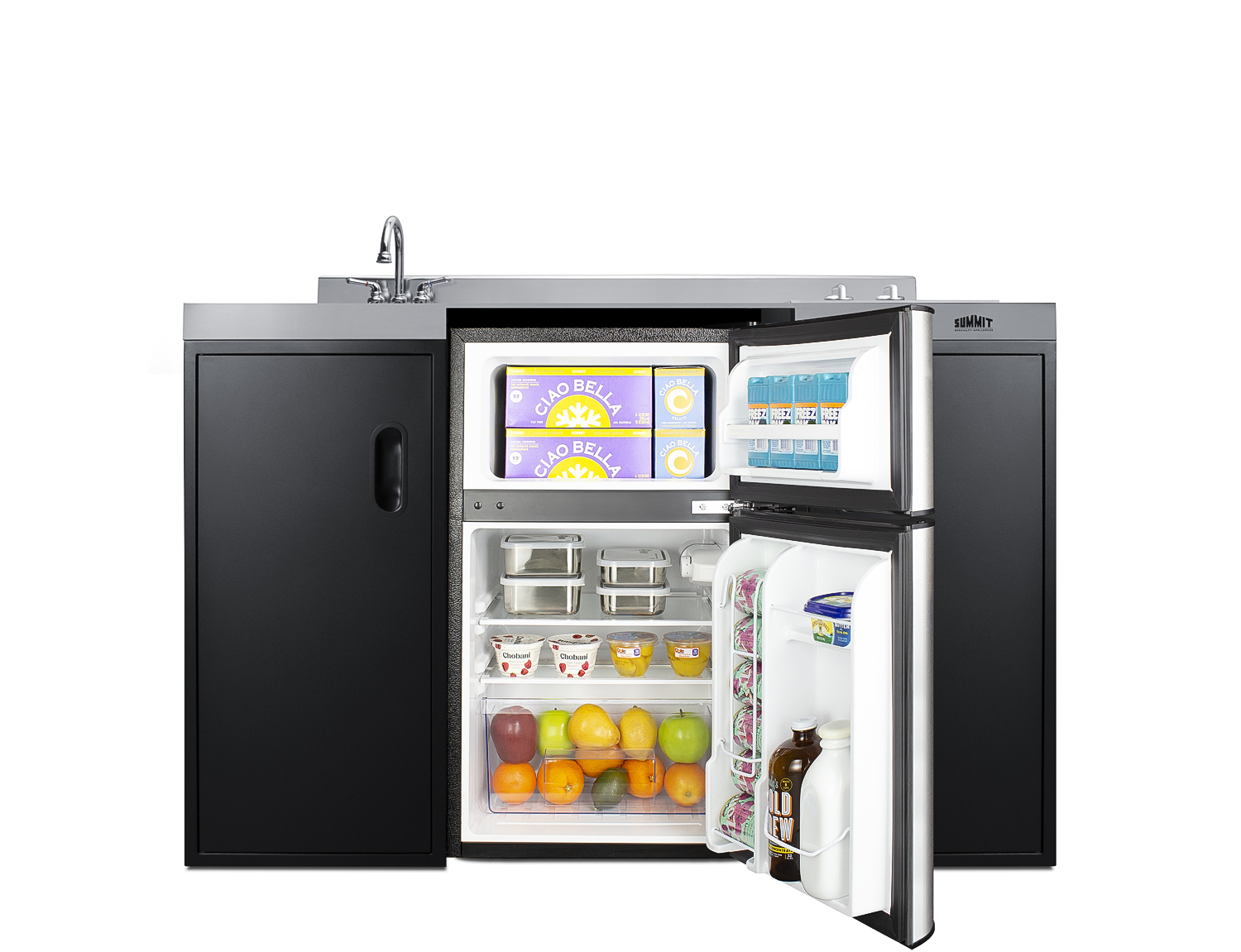 Model: CK55ADASINKL | Summit 54" Wide All-In-One Kitchenette, ADA Counter Height Model: CK55ADASINKL | Summit 54" Wide All-In-One Kitchenette, ADA Counter Height