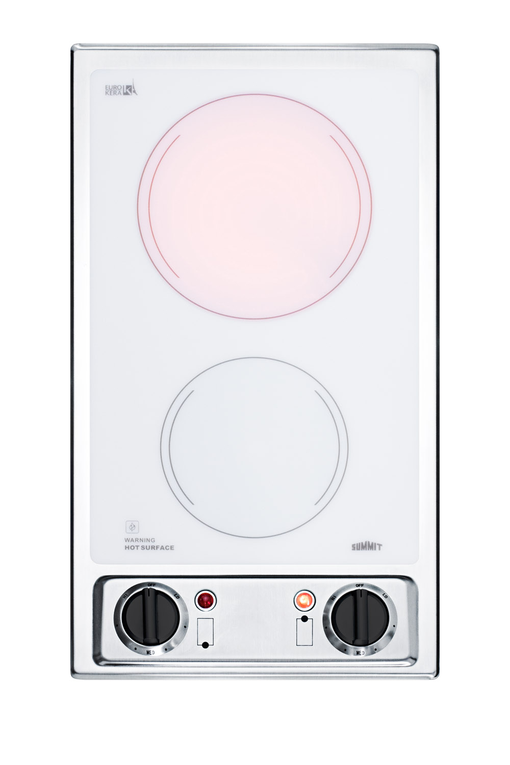 Summit 12" Wide 115V 2-Burner Radiant Cooktop Summit 12" Wide 115V 2-Burner Radiant Cooktop