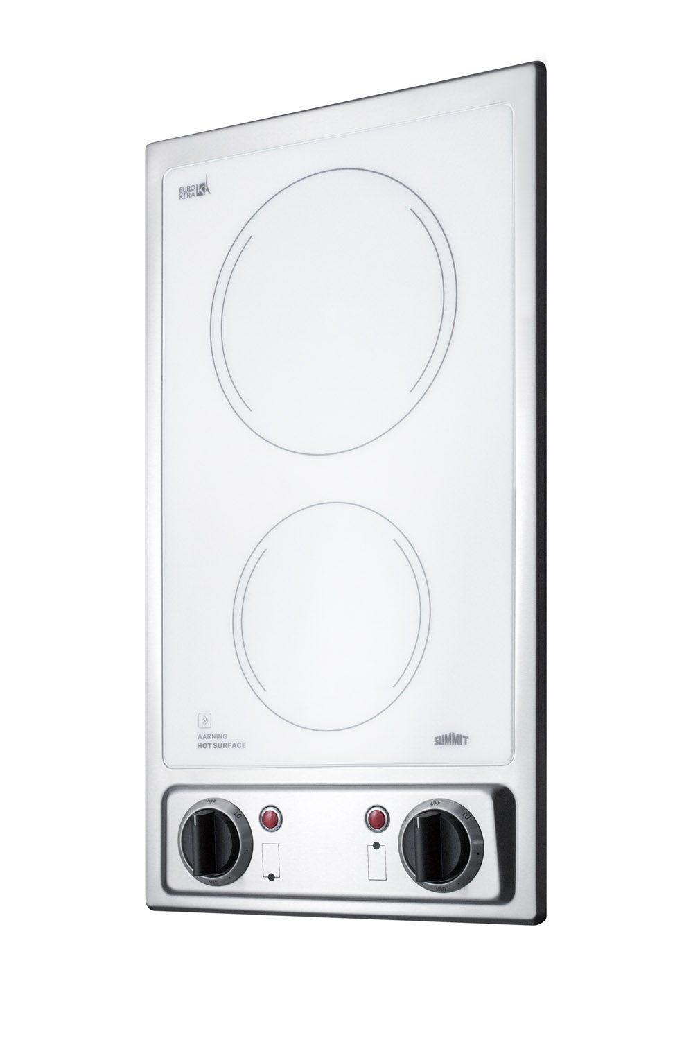 Model: CR2B120WH | Summit 12" Wide 115V 2-Burner Radiant Cooktop Model: CR2B120WH | Summit 12" Wide 115V 2-Burner Radiant Cooktop