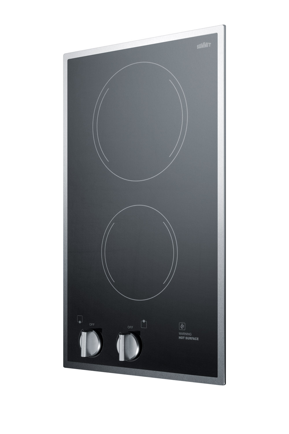 Model: CR2B12ST | Summit 12" Wide 115V 2-Burner Radiant Cooktop Model: CR2B12ST | Summit 12" Wide 115V 2-Burner Radiant Cooktop