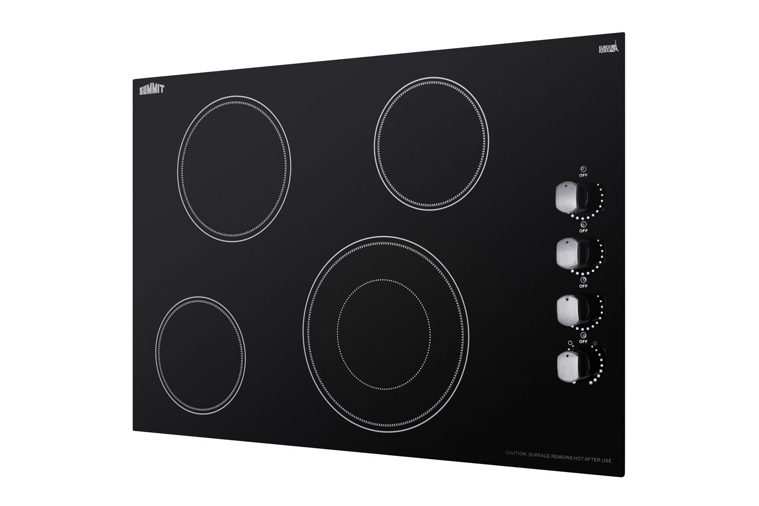 Model: CR4B30MB | Summit 30" Wide 208-240V 4-Burner Radiant Cooktop Model: CR4B30MB | Summit 30" Wide 208-240V 4-Burner Radiant Cooktop