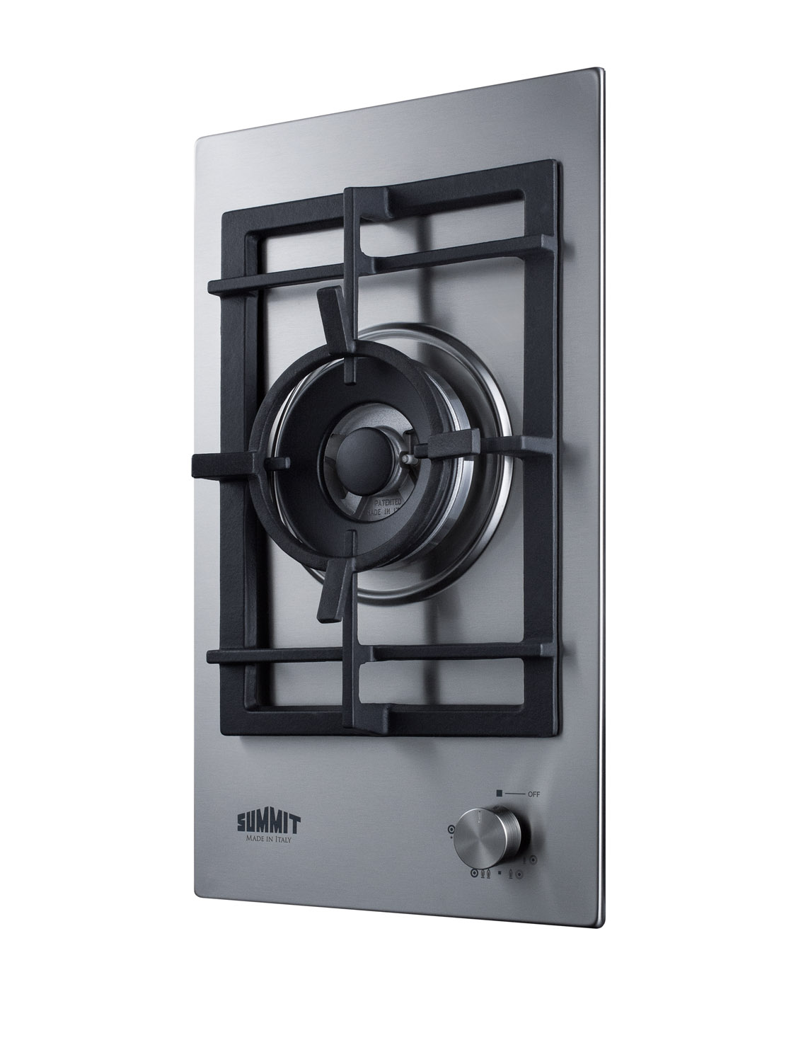 Model: GCJ1SS | Summit 12" Wide 1-Burner Gas Cooktop In Stainless Steel Model: GCJ1SS | Summit 12" Wide 1-Burner Gas Cooktop In Stainless Steel