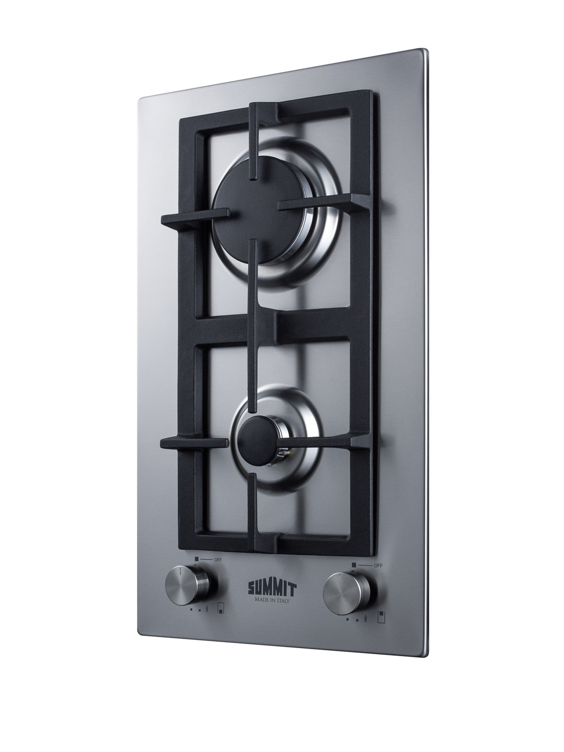 Model: GCJ2SS | Summit 12" Wide 2-Burner Gas Cooktop In Stainless Steel Model: GCJ2SS | Summit 12" Wide 2-Burner Gas Cooktop In Stainless Steel