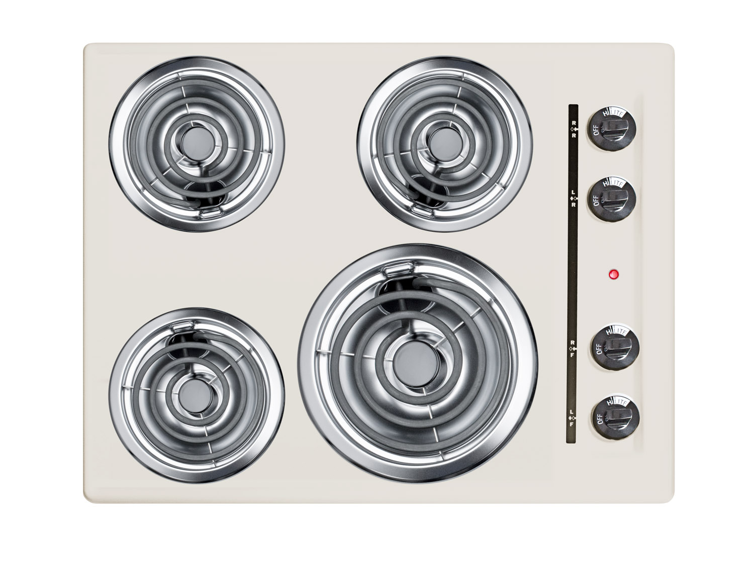 Summit 24" Wide 4-Burner Coil Cooktop Summit 24" Wide 4-Burner Coil Cooktop