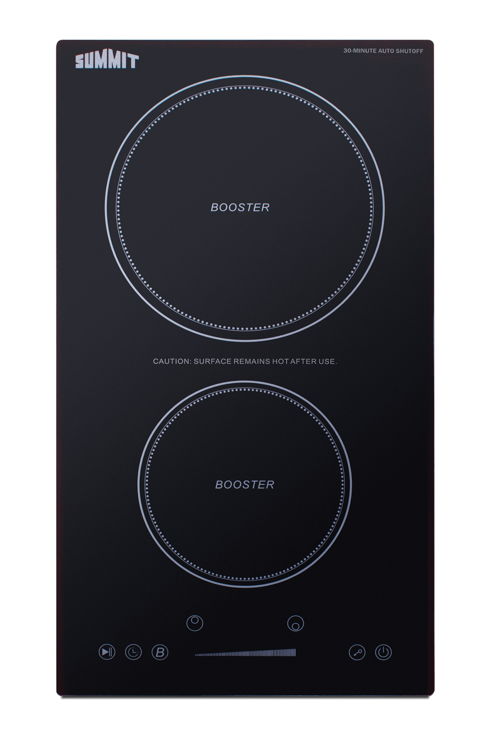 Summit 12" Wide 208-240V 2-Zone Induction Cooktop With Safety Shutoff Summit 12" Wide 208-240V 2-Zone Induction Cooktop With Safety Shutoff