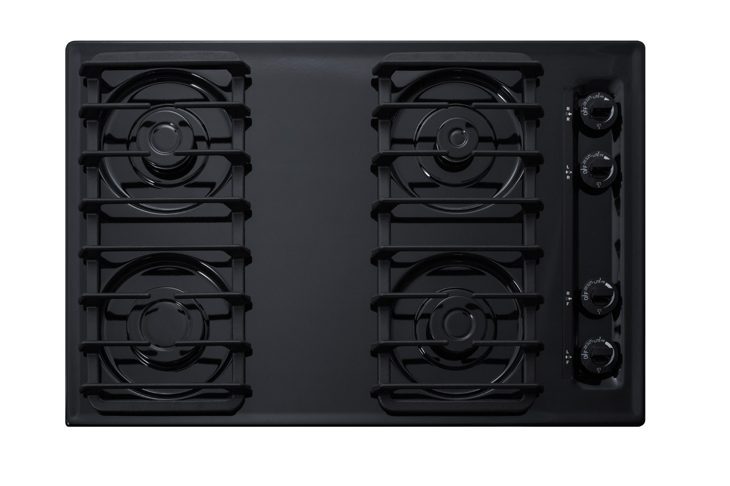 Summit 30" Wide 4-Burner Gas Cooktop Summit 30" Wide 4-Burner Gas Cooktop
