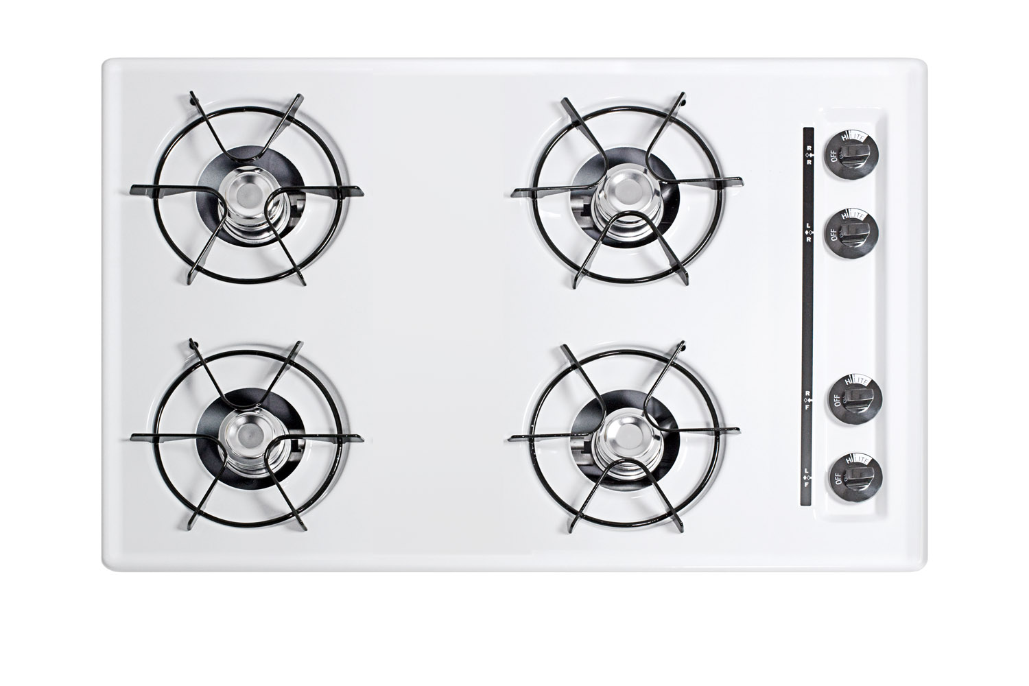 Summit 30" Wide 4-Burner Gas Cooktop