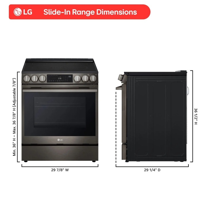 Model: LSEL6335ZE | LG 6.3 cu. ft. Smart Electric Slide-in Range with InstaView, ProBake Convection, and Air Fry