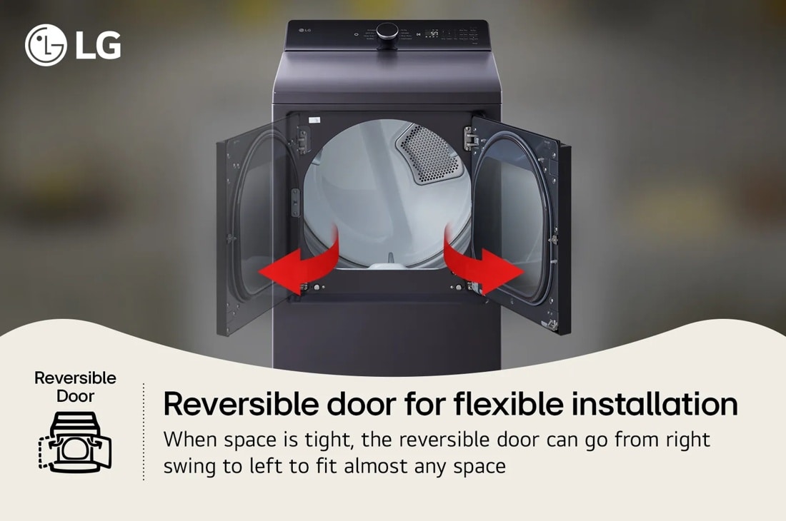 Model: DLG8401BE | LG 7.3 cu. ft. Ultra Large Capacity Rear Control Gas Dryer with LG EasyLoad Door and AI Sensing Model: DLG8401BE | LG 7.3 cu. ft. Ultra Large Capacity Rear Control Gas Dryer with LG EasyLoad Door and AI Sensing