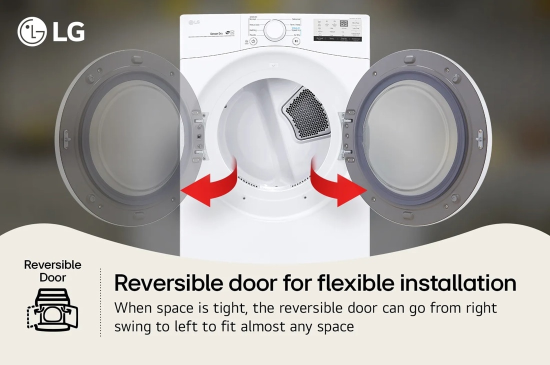 Model: DLE3400W | LG 7.4 cu. ft. Large Capacity Electric Dryer - White Model: DLE3400W | LG 7.4 cu. ft. Large Capacity Electric Dryer - White