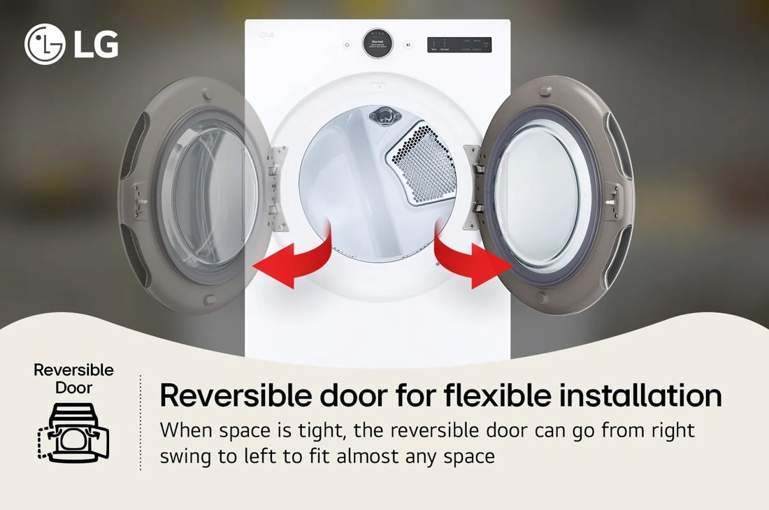 Model: DLGX5501W | LG 7.4 cu. ft. Ultra Large Capacity Smart Front Load Gas ENERGY STAR Dryer with Sensor Dry & Steam Technology