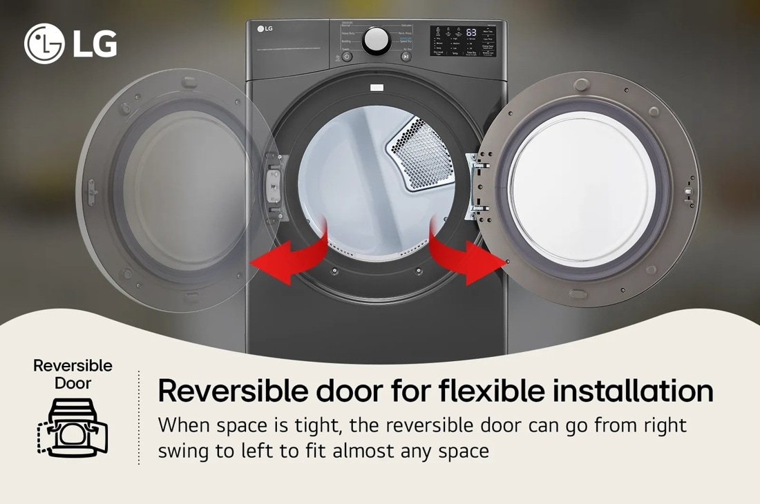 Model: DLG3471M | LG 7.4 cu. ft. Ultra Large Capacity Gas Dryer