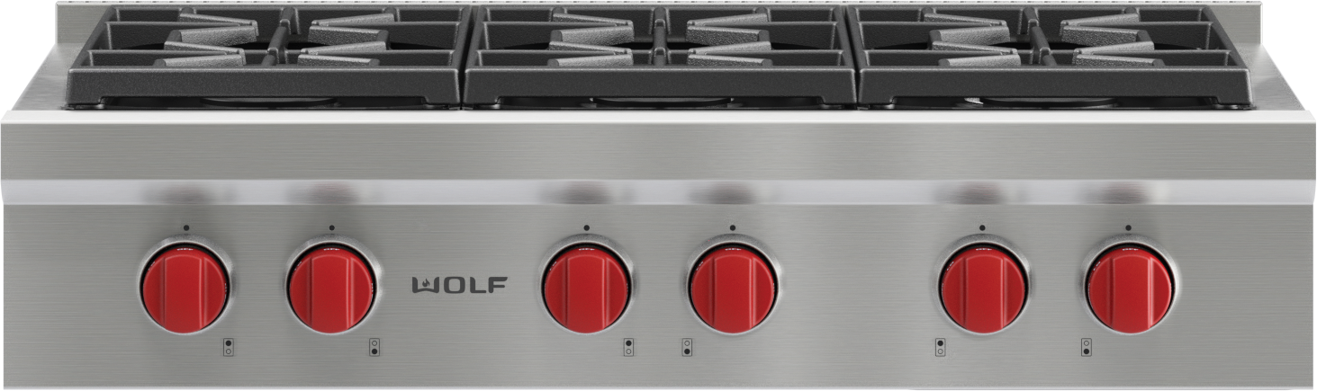 Wolf 36" Sealed Burner Rangetop - 6 Burners