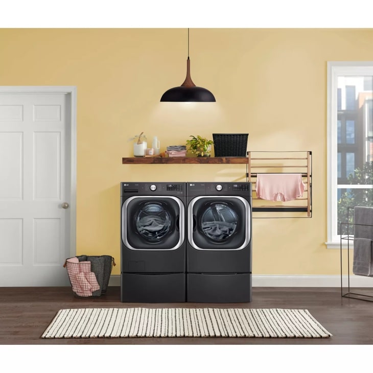 Model: DLEX8900B | LG 9.0 cu. ft. Mega Capacity Smart Wi-Fi Enabled Front Load Electric Dryer with TurboSteam and Built-In Intelligence Model: DLEX8900B | LG 9.0 cu. ft. Mega Capacity Smart Wi-Fi Enabled Front Load Electric Dryer with TurboSteam and Built-In Intelligence