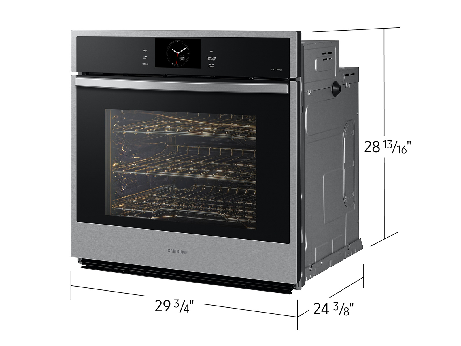Model: NV51CG600SSR | Samsung 30" Single Wall Oven with Steam Cook in Stainless Steel