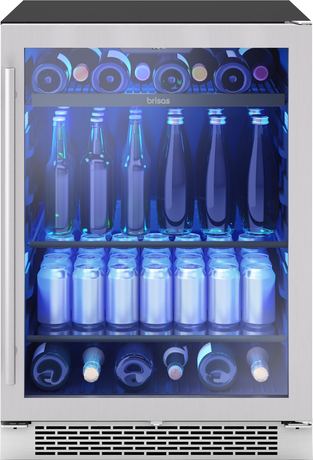 Zephyr Brisas 24 in. 8-Bottle and 112-Can Single Zone Beverage Cooler