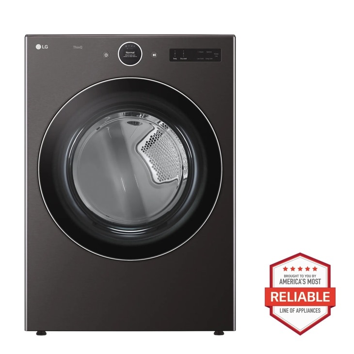LG 7.4 cu. ft. Ultra Large Capacity Smart Front Load Electric Dryer with Built-In Intelligence & TurboSteam