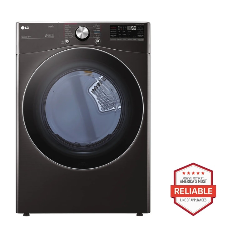 Model: DLEX4200B | LG 7.4 cu. ft. Ultra Large Capacity Smart Wi-Fi Enabled Front Load Electric Dryer with TurboSteam and Built-In Intelligence