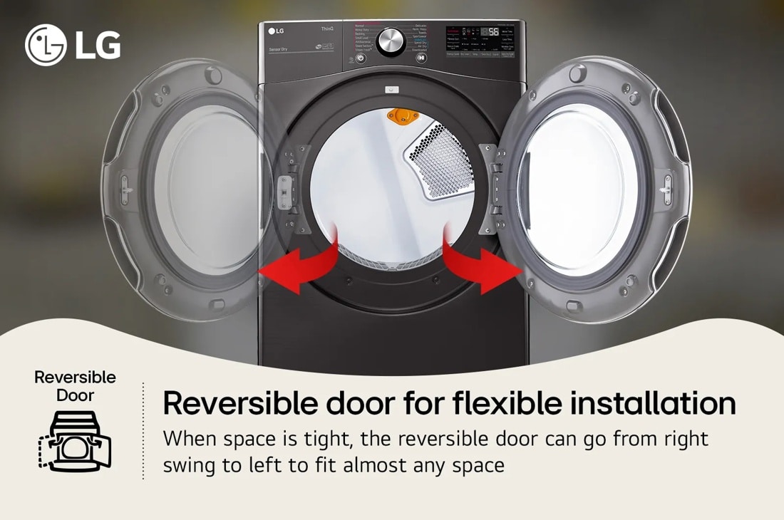 Model: DLEX4200B | LG 7.4 cu. ft. Ultra Large Capacity Smart Wi-Fi Enabled Front Load Electric Dryer with TurboSteam and Built-In Intelligence