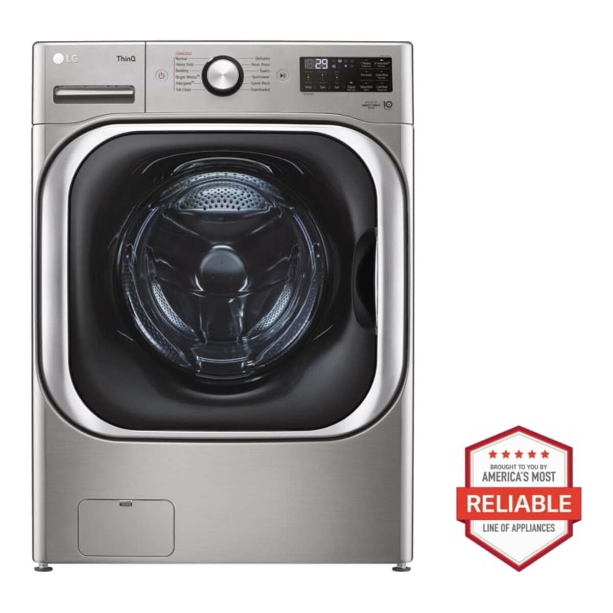 LG - WM8980HVA - 5.2 cu. ft. Mega Capacity Smart Wi-Fi Enabled