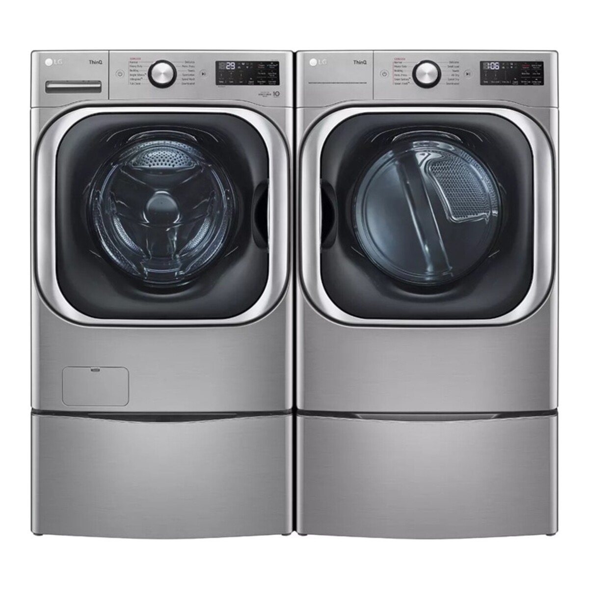 LG - WM8980HVA - 5.2 cu. ft. Mega Capacity Smart Wi-Fi Enabled